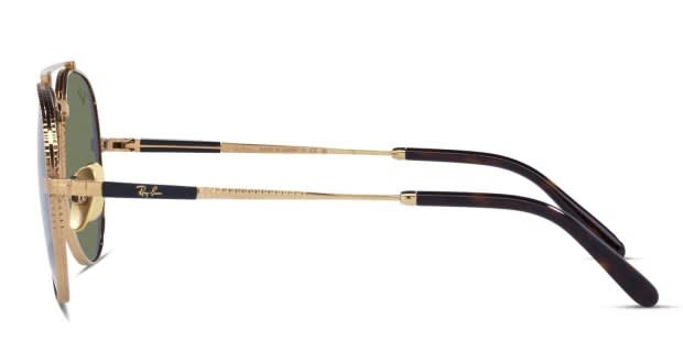Ray-Ban RB8225 Aviator Titanium Gold Prescription Sunglasses - 50