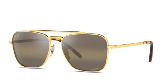 Ray Ban New Caravan Polarized Square Sunglasses