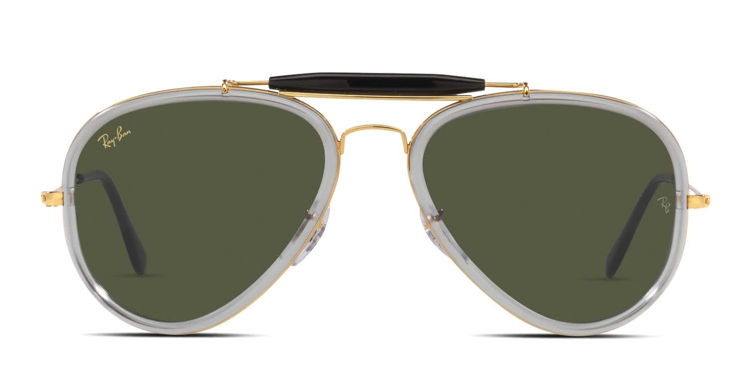 Ray-Ban RB3428 Road Spirit Gold, Gray glasses - Gold / Gray - Frontal View