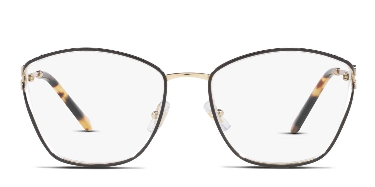 【送料,関税込】MIU MIU メガネ MU53UV Miu Miu MU53UV Black, Gold Eyeglasses | Includes FREE Rx Lenses