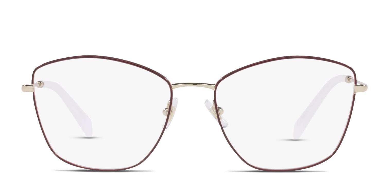 【送料,関税込】MIU MIU メガネ MU52UV Miu Miu MU 52UV Red/Gold Eyeglasses | Includes FREE Rx Lenses