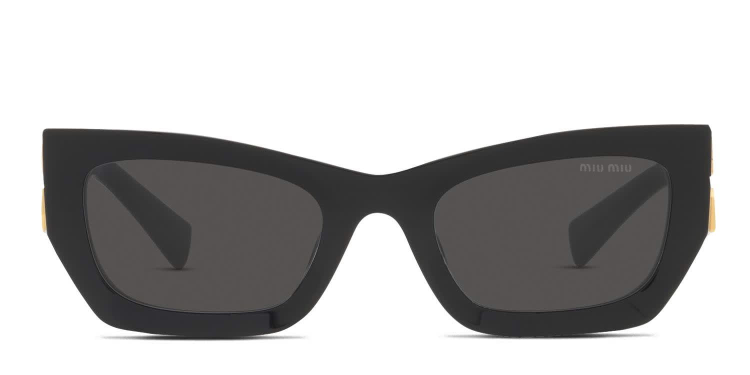 Miu Miu MU 09WS Shiny Black glasses - Shiny Black - Frontal View