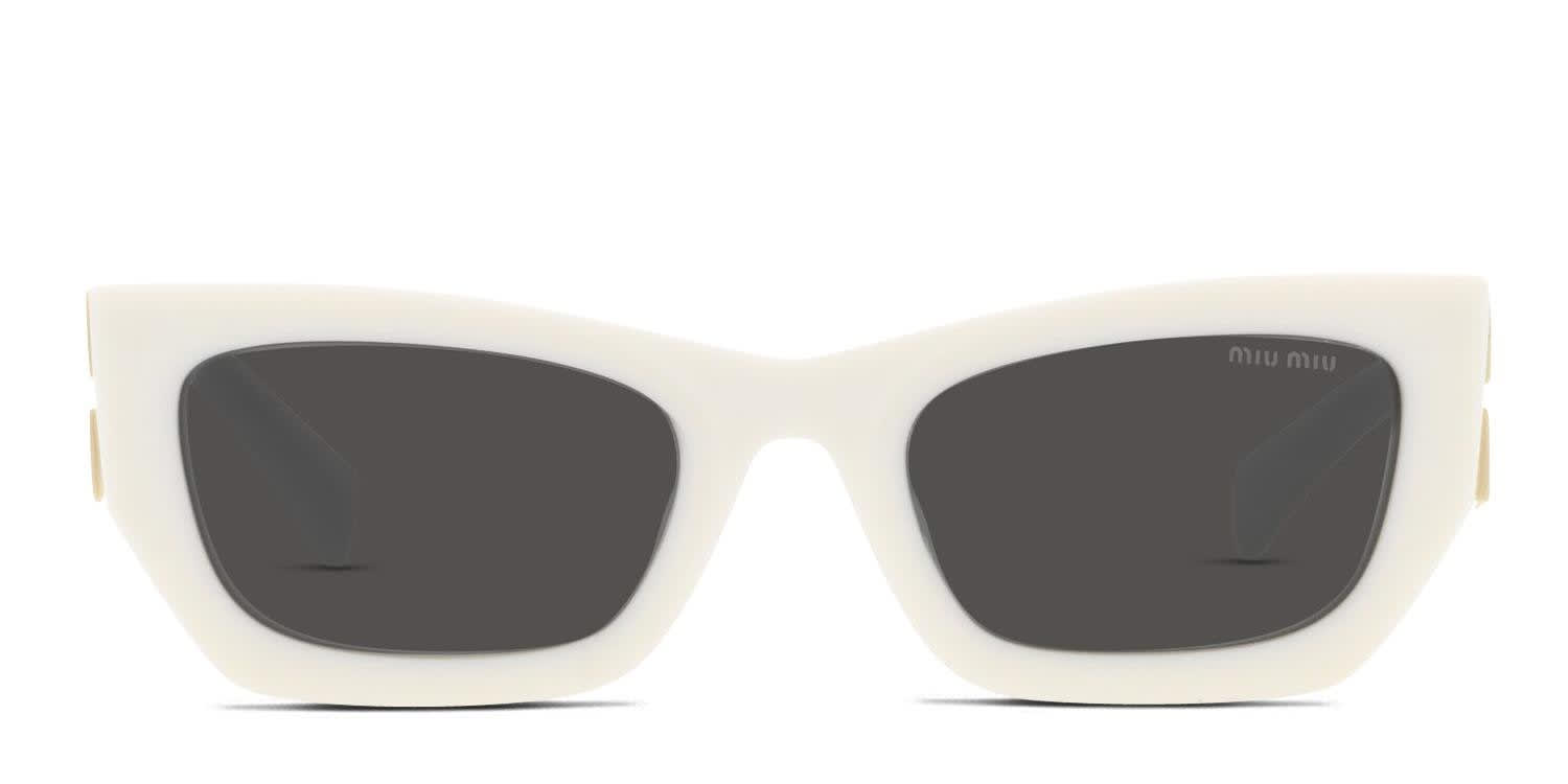 Miu Miu MU 09WS White glasses - White - Frontal View