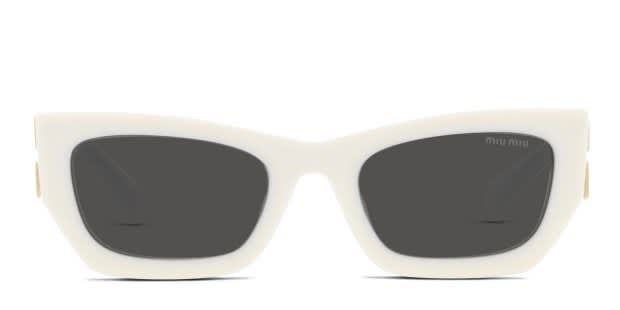 Miu Miu MU 09WS White Prescription Sunglasses - 50% Off Lenses display picture 2