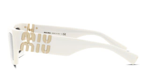 Miu Miu MU 09WS White Prescription Sunglasses - 50% Off Lenses