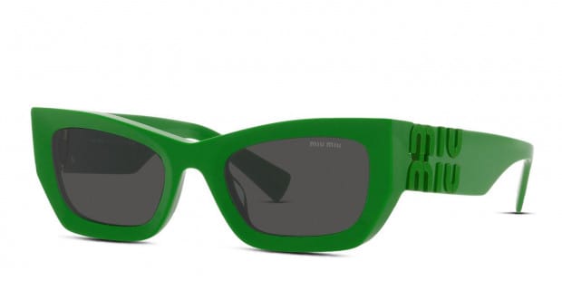 Miu miu green store sunglasses