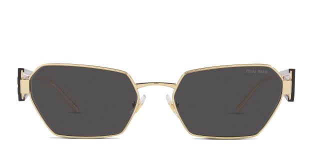 Miu Miu MU 53WS Gold Prescription Sunglasses - 50% Off Lenses display picture 3