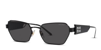 Miu Miu MU 53WS Black glasses - Black - Angle View