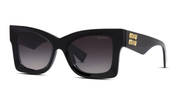 Miu Miu MU08WS Black Prescription Sunglasses - 50% Off Lenses