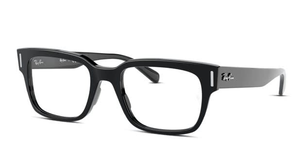 Ray-Ban RX5388 Jeffrey Shiny Black Eyeglasses | Includes FREE Rx