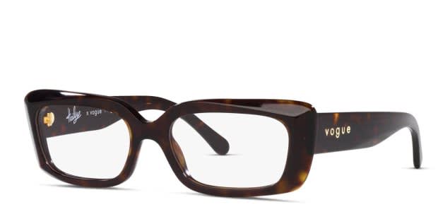 海外　VOGUE Hailey x Vogue VO5441 Brown/Tortoise Eyeglasses | Includes FREE Rx