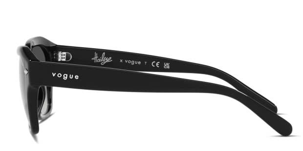 Hailey x Vogue VO5444S Shiny Black Prescription Sunglasses - 50