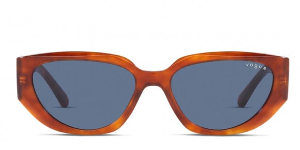 Hailey x Vogue VO5438S Tortoise Orange Prescription Sunglasses 50 Off Lenses