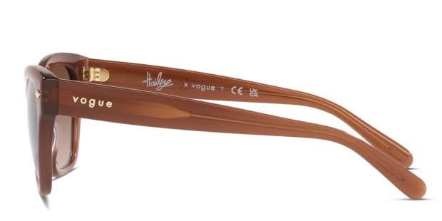 Hailey x Vogue VO5445S Brown Prescription Sunglasses - 50% Off Lenses