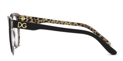 Dolce & Gabbana DG3334 Shiny Black glasses - Shiny Black - Side View