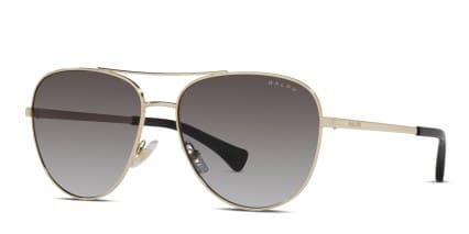 Ralph Lauren RA4139 Gold glasses - Gold / Gray - Angle View