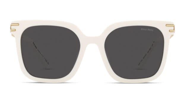 Miu Miu MU 13WS White Prescription Sunglasses - 50% Off Lenses