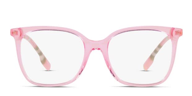 Burberry BE2367 Louise Pink Clear Eyeglasses Includes FREE Rx Lenses