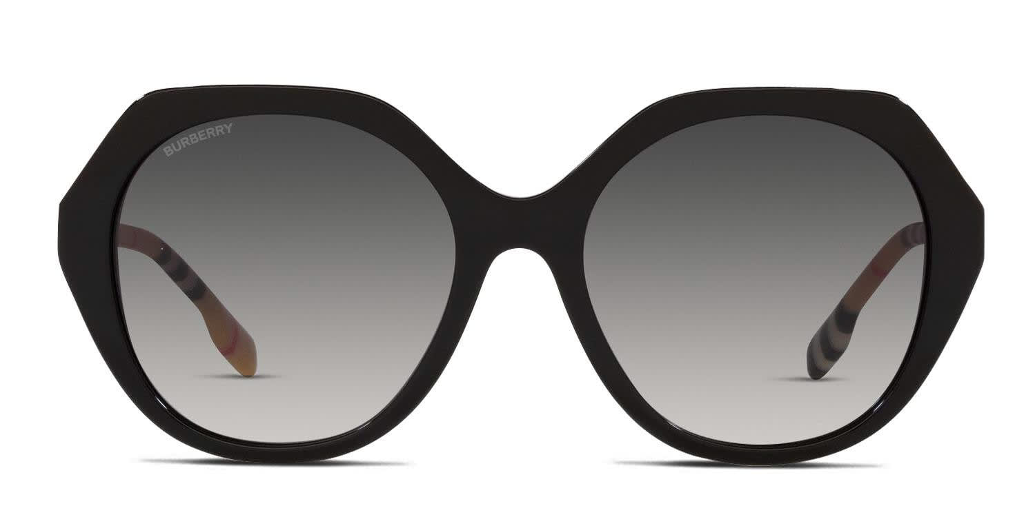 Burberry BE4375 Vanessa Shiny Black Prescription Sunglasses - 50