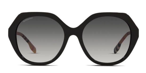 Burberry BE4375 Vanessa Shiny Black Prescription Sunglasses - 50