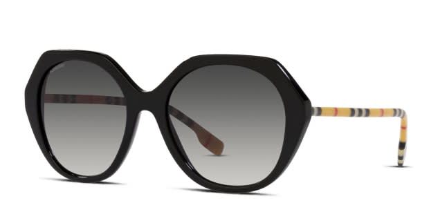 Burberry BE4375 Vanessa Shiny Black Prescription Sunglasses - 50