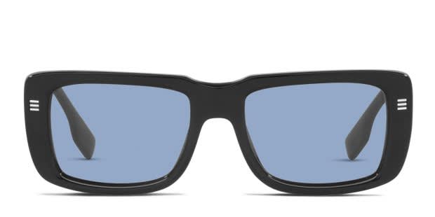 BURBERRY BE4376U サングラス ブラック 美品 箱・ケース付き Burberry BE4376U Jarvis Shiny Black Prescription Sunglasses