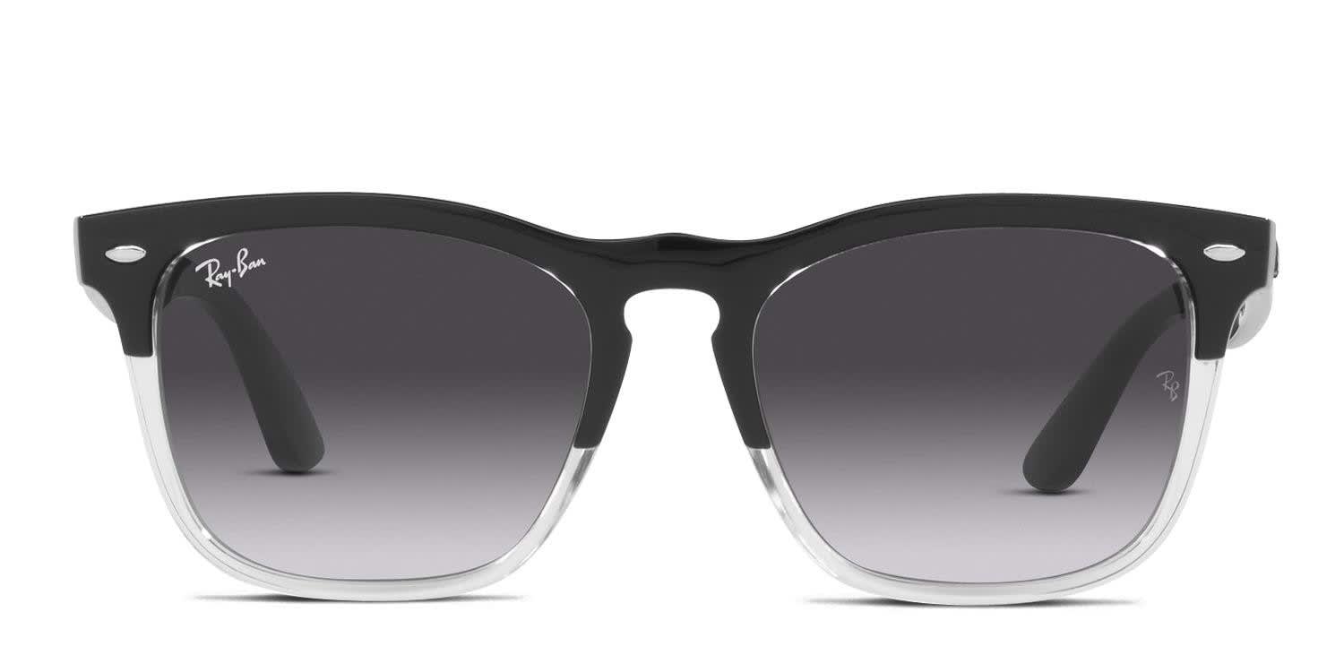 Ray-Ban RB4487 Steve Black, Clear Prescription Sunglasses - 50