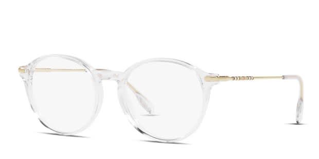 Burberry Clear/Cream Round Women\'s Eyeglasses Burberry BE2365 Alisson Clear Eyeglasses | Includes FREE Rx  main image 4