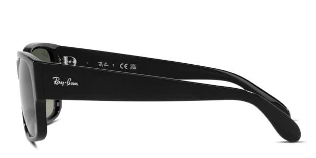 Ray-Ban RB4388 Shiny Black Prescription Sunglasses - 50% Off Lenses