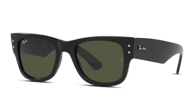 Ray-Ban RB0840S Mega Wayfarer Shiny Black Prescription Sunglasses