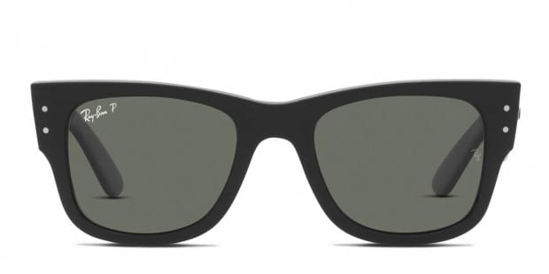 Ray Ban RB0840S Mega Wayfarer Black Green Prescription Sunglasses