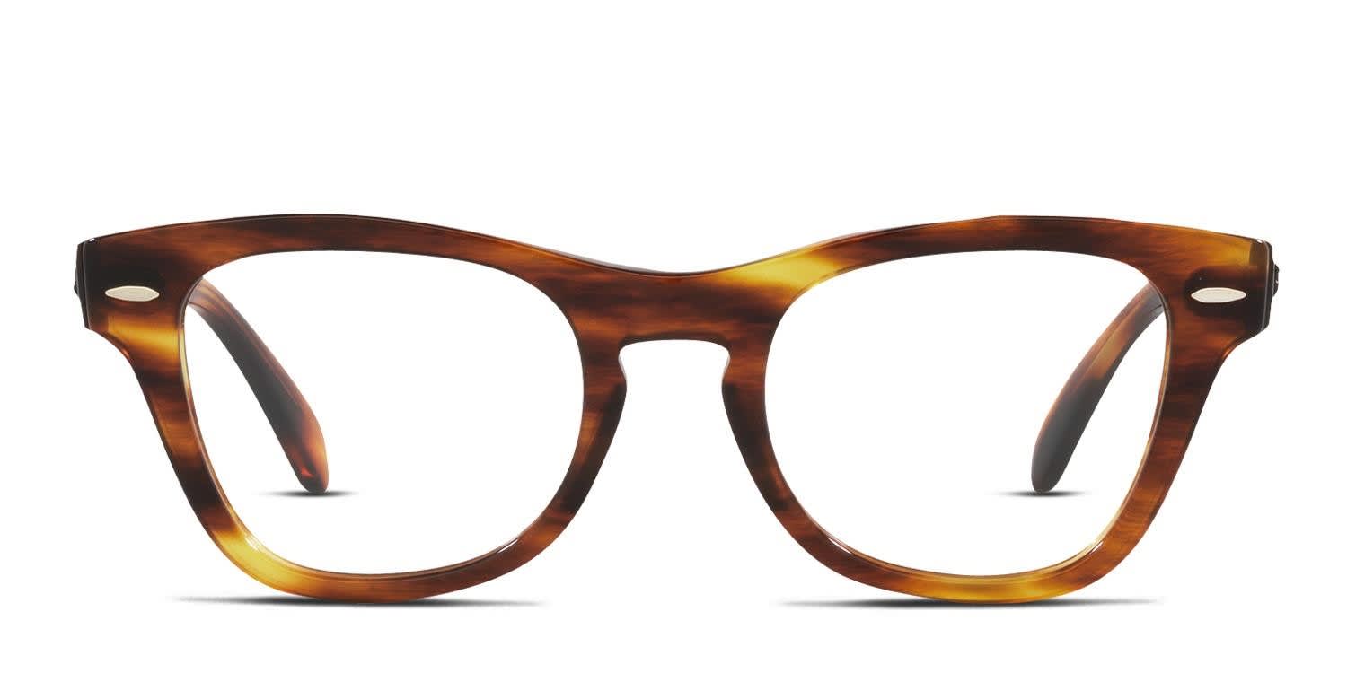 Ray-Ban RX0707V Tortoise, Brown glasses - Tortoise / Brown - Frontal View