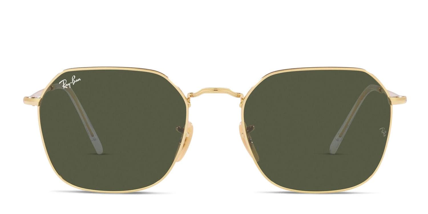Ray-Ban RB3694 Jim Gold, Green glasses - Gold / Green - Frontal View