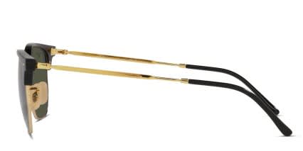 Ray-Ban RB4416 New Clubmaster Black, Gold glasses - Black / Gold - Side View