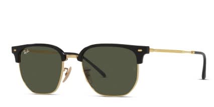 Ray-Ban RB4416 New Clubmaster Black, Gold glasses - Black / Gold - Angle View