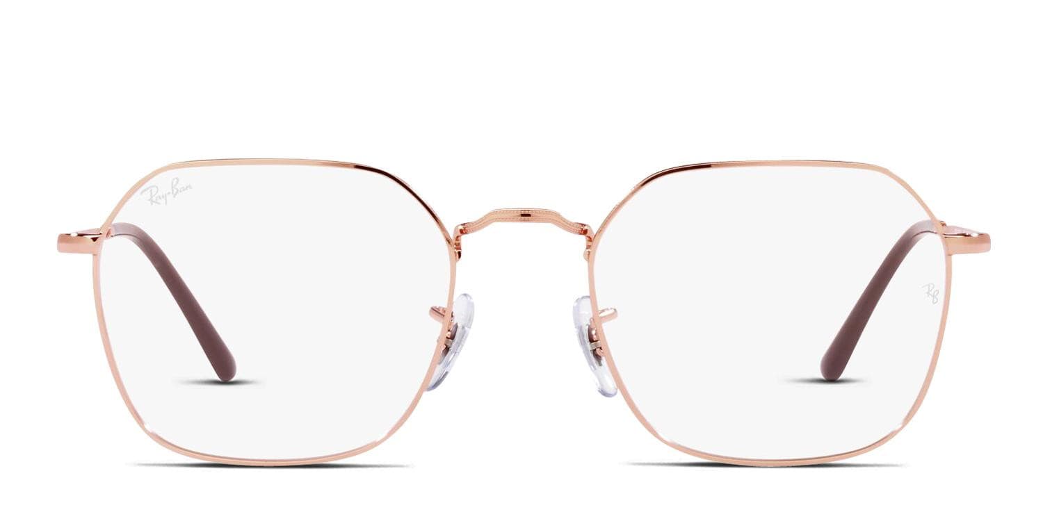 Ray-Ban RX3694V Jim Rose Gold glasses - Rose Gold - Frontal View