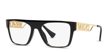 Versace VE3326U Shiny Black glasses - Shiny Black - Angle View