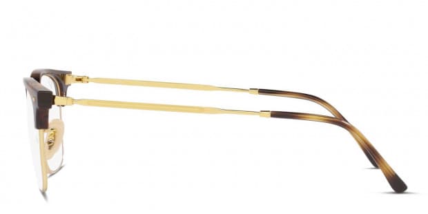 Ray-Ban RX5154 Clubmaster Clear/Gold Eyeglasses | Includes FREE Rx Lenses