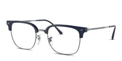 Ray-Ban RX7216 New Clubmaster Blue, Gunmetal glasses - Blue / Gunmetal - Angle View