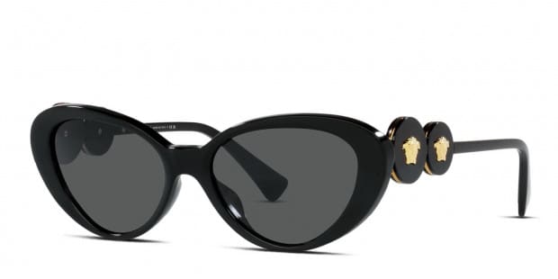 Medusa oval sunglasses in grey - Versace
