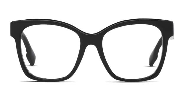 Burberry BE2363 Sylvie Shiny Black Eyeglasses | Includes FREE Rx