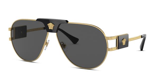 Versace VE2252 Gold, Black Prescription Sunglasses - 50% Off  display picture 3