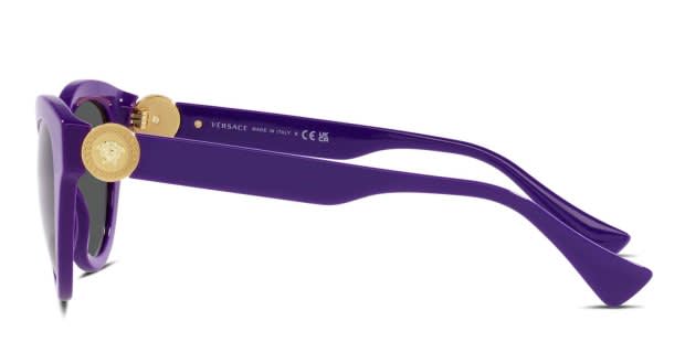 Versace Violet Cat-Eye Sunglasses? VERSACE Baroque Icon Medusa Logo 4322 Purple Gold VE4322 Cat  main image 4