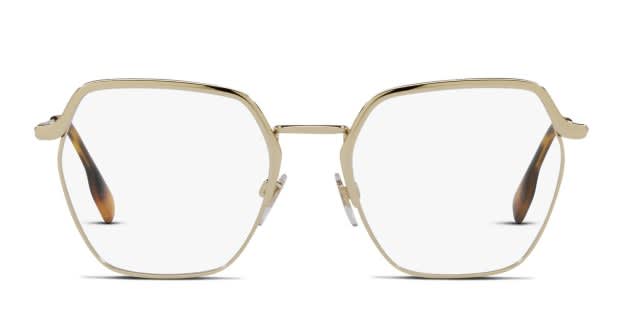 Burberry BE1371 Angelica Gold Eyeglasses | Includes FREE Rx Lenses