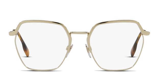 Burberry BE1371 Angelica Gold Eyeglasses | Includes FREE Rx