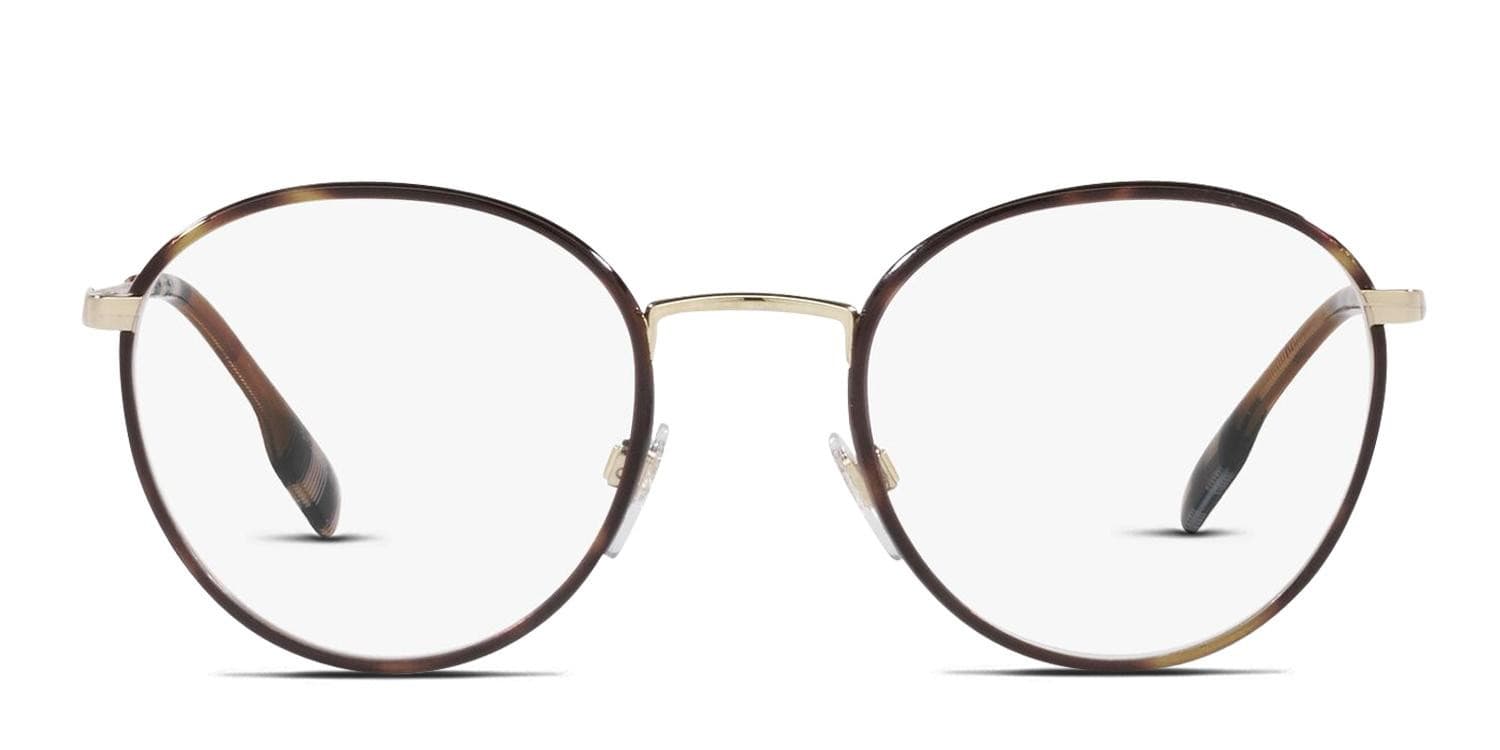 Burberry BE1373 Hugo Tortoise/Gold Eyeglasses | Includes FREE Rx