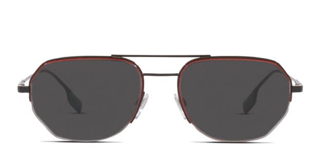 Burberry BE3140 Henry Black/Red Prescription Sunglasses display picture 3