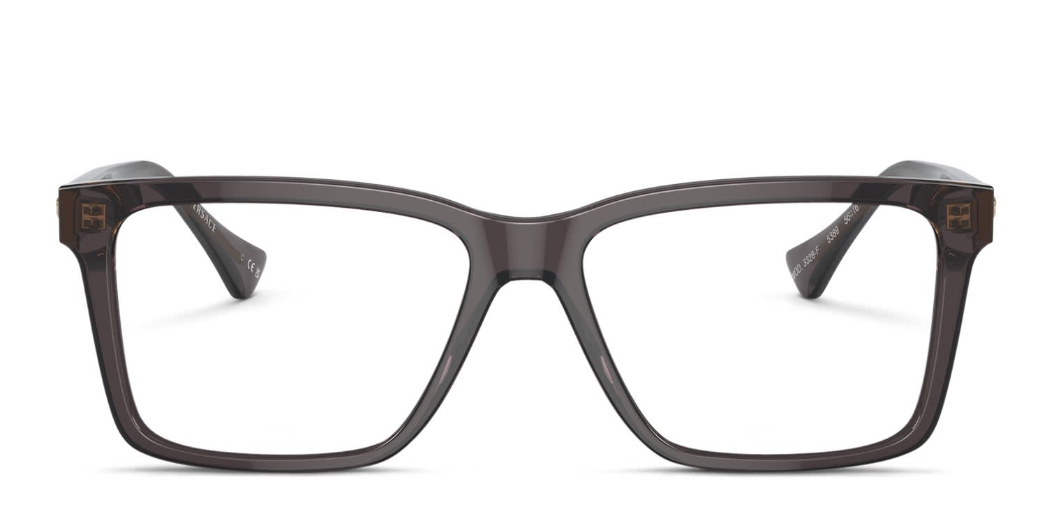Versace VE3328F Clear, Gray glasses - Clear / Gray - Frontal View