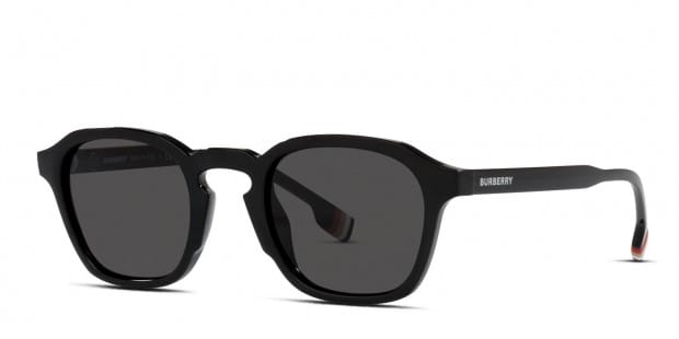 Burberry BE4378U Percy Shiny Black Prescription Sunglasses - 50