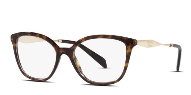 Prada PR 02ZV Tortoise Prescription Eyeglasses